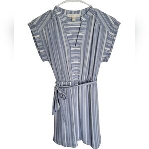 Striped Blue Dress By Monteau
